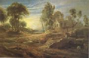 Peter Paul Rubens Landscape with a Watering Place (mk05) Spain oil painting artist